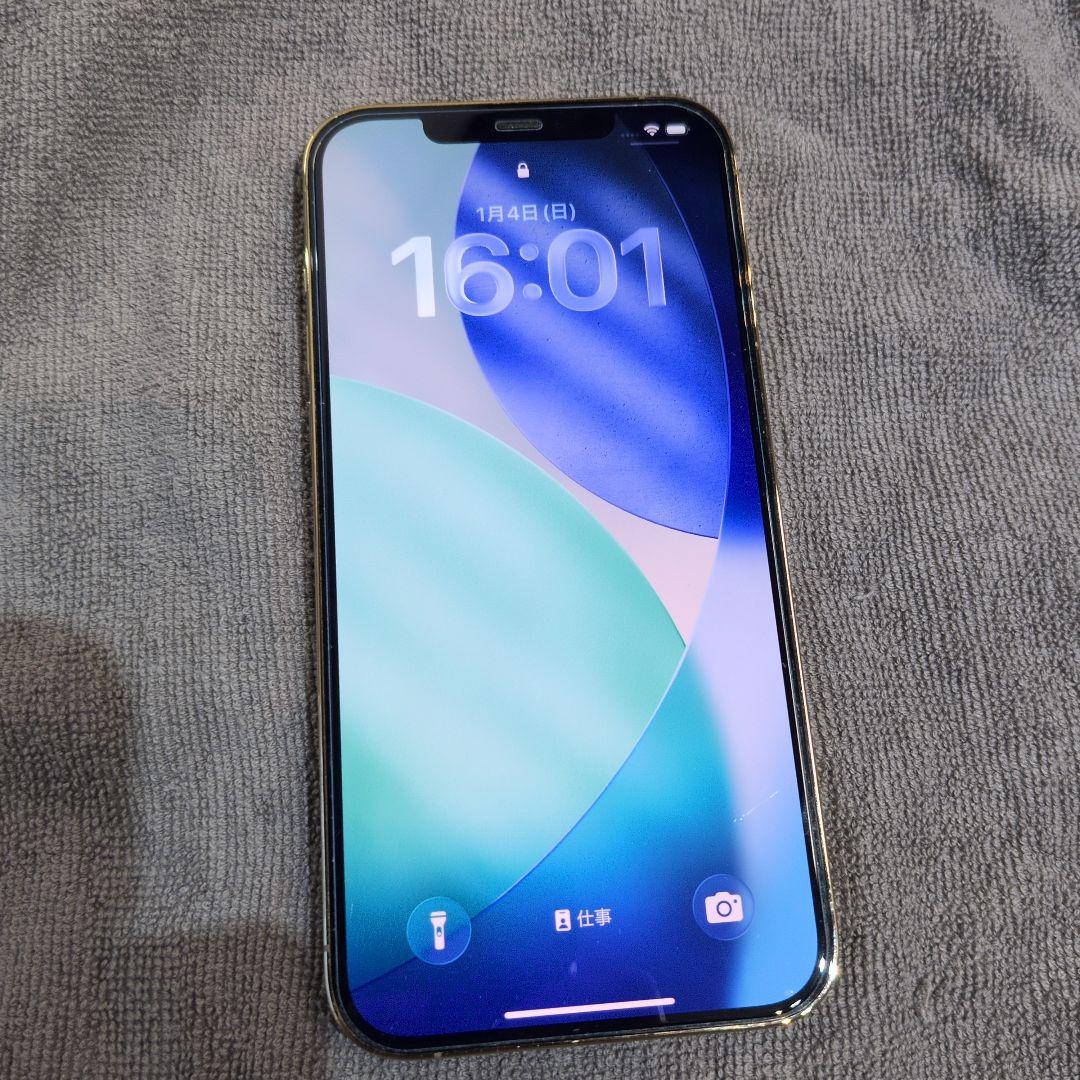 【美品】iPhone12ProMax 本体 128GB ゴールド SIMフリー
