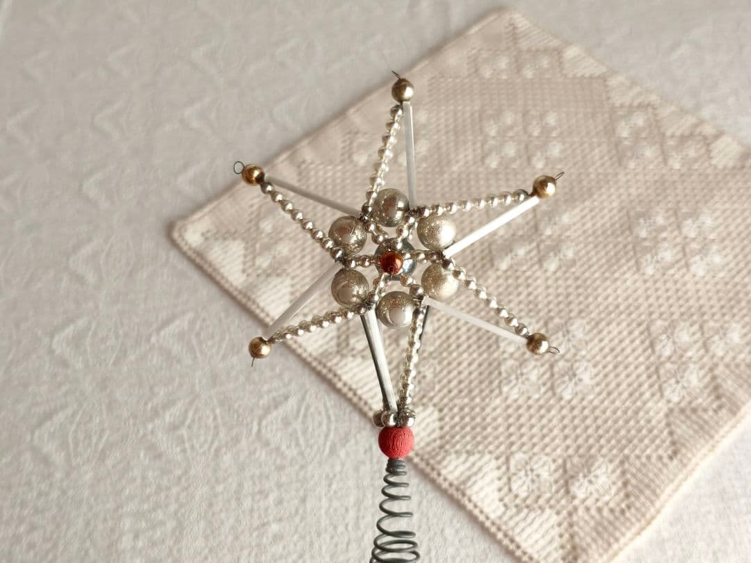 * vintage tree top ❀ アンティークビーズ 星の ツリートップ