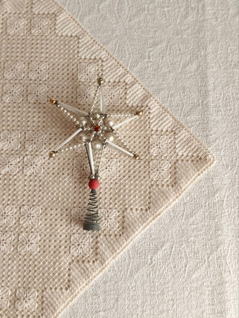 * vintage tree top ❀ アンティークビーズ 星の ツリートップ