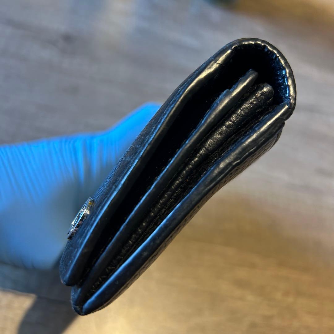 【美品】　GUCCI グッチ　黒 レザー 長財布