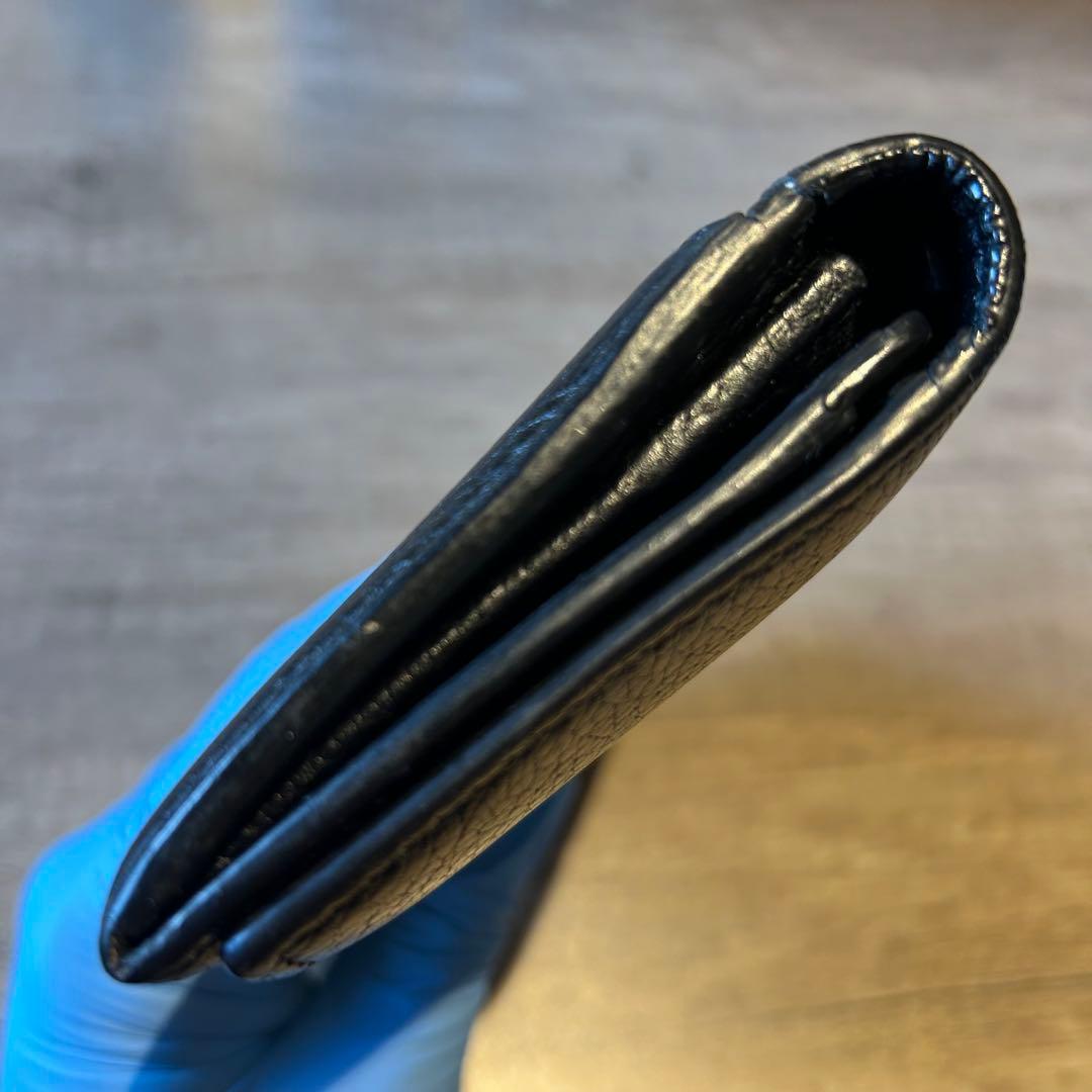 【美品】　GUCCI グッチ　黒 レザー 長財布