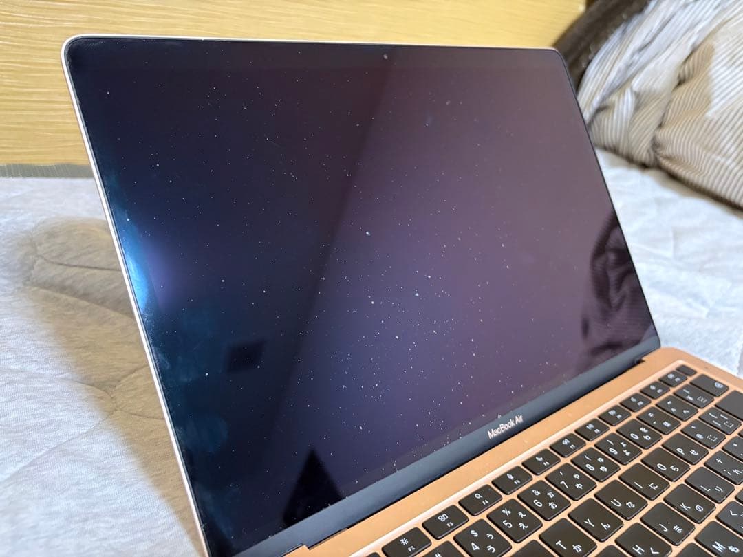 MacBookAirM1 2020画面割れ起動OK操作可8GB/256GB