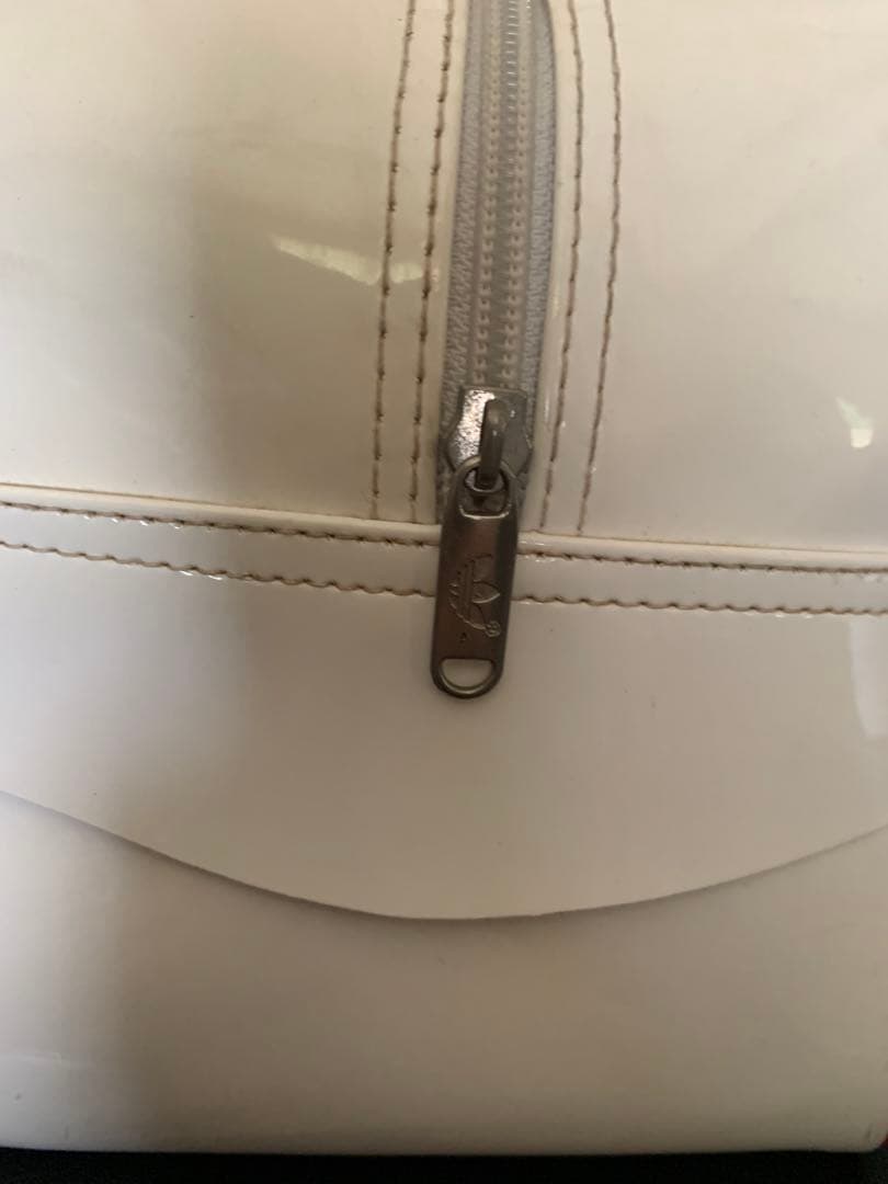 adidas 90sビンテージエナメルACEオリジナルボストンバッグ ホワイト