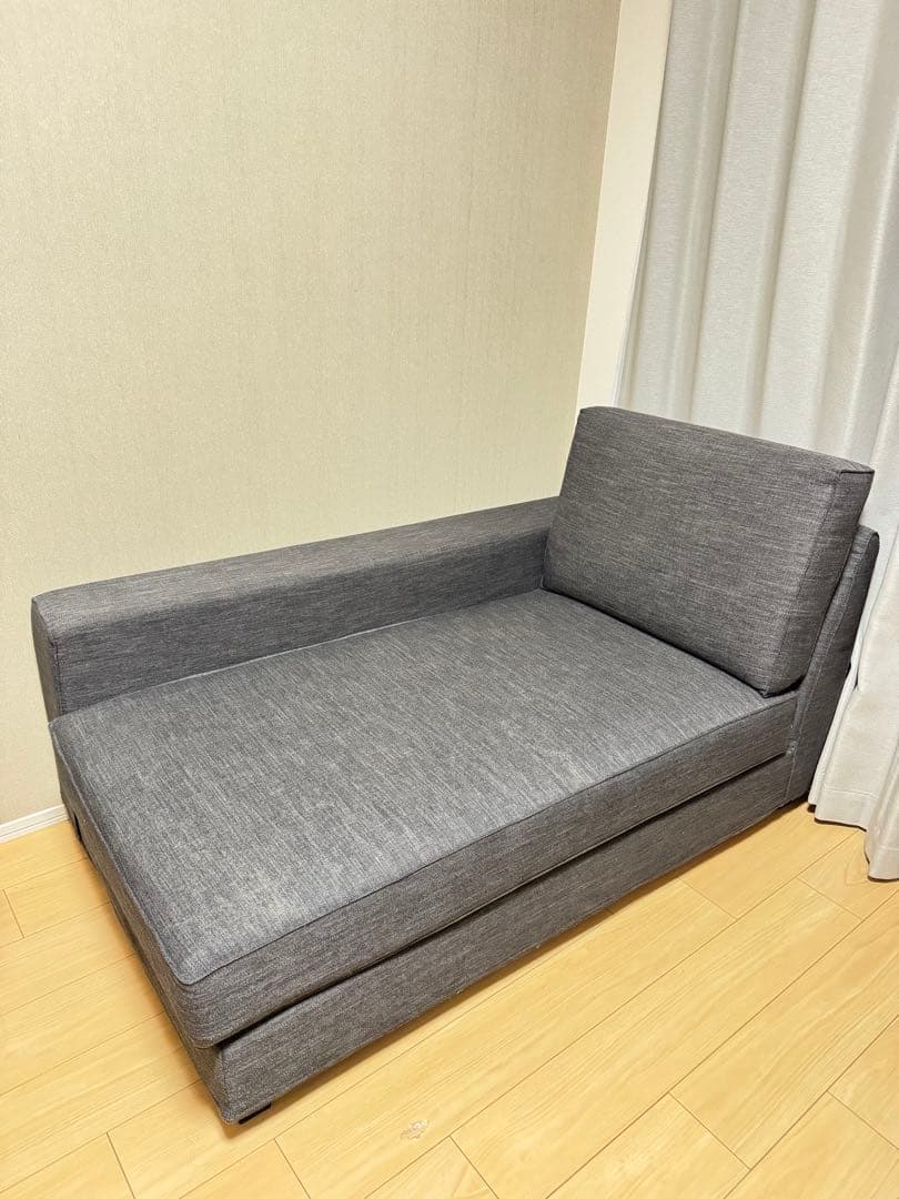 みやじ様限定　グレーのファブリックソファ Armoniaカウチソファ　右カウチ