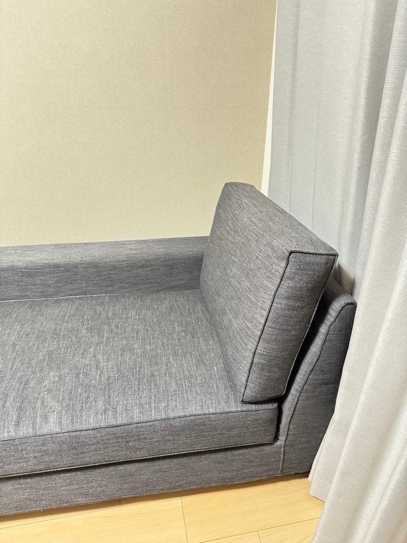 みやじ様限定　グレーのファブリックソファ Armoniaカウチソファ　右カウチ