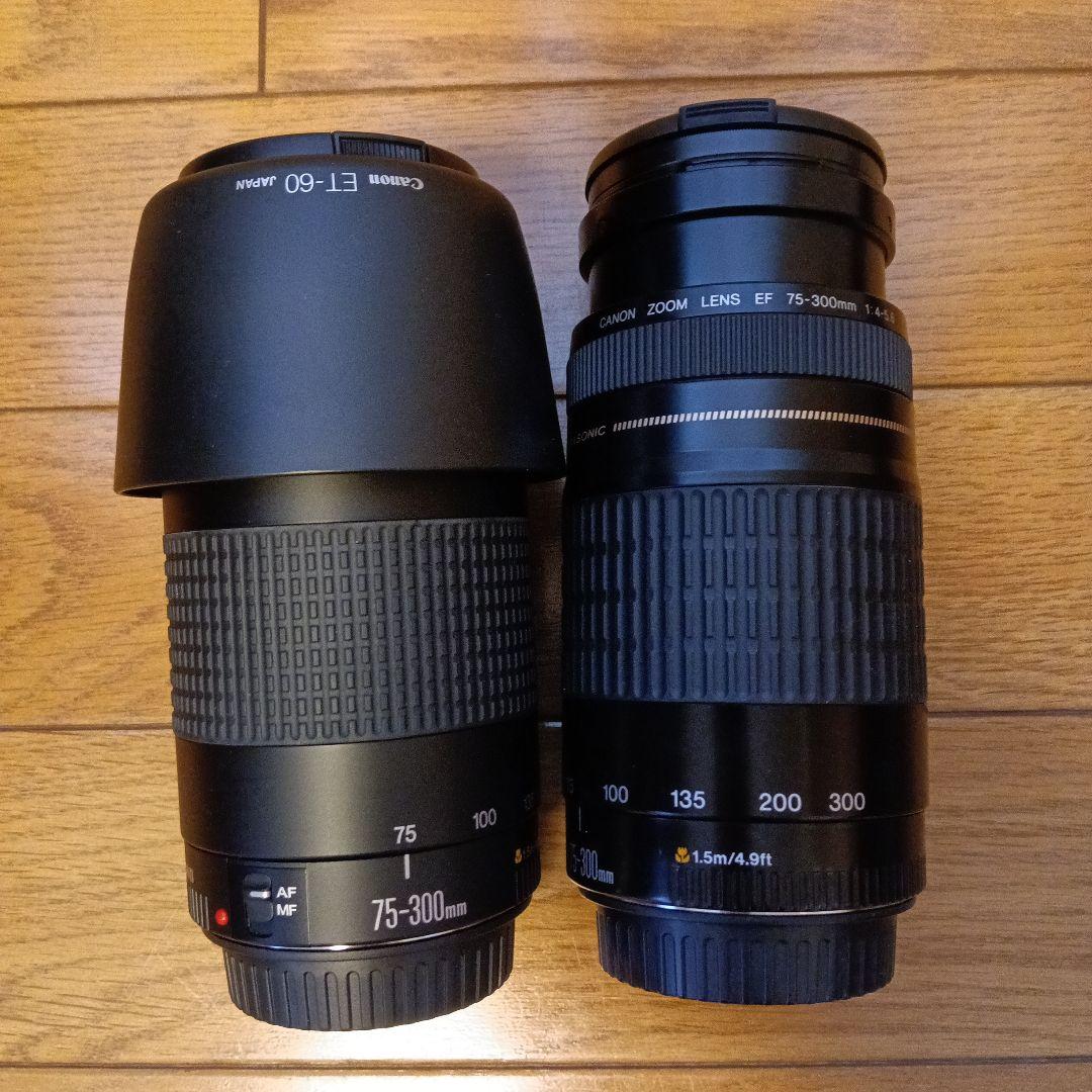 キャノンズームレンズ EF 75-300mm 2本Kenko MC-1 58mm