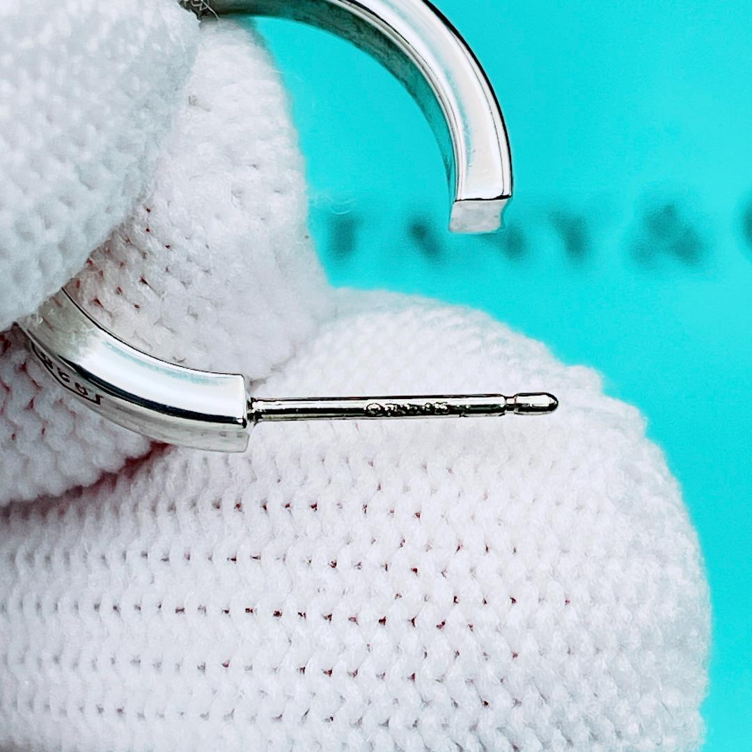 ◇ティファニー◇新品仕上済 1837 ナロー フープ ピアス 925 2.12g