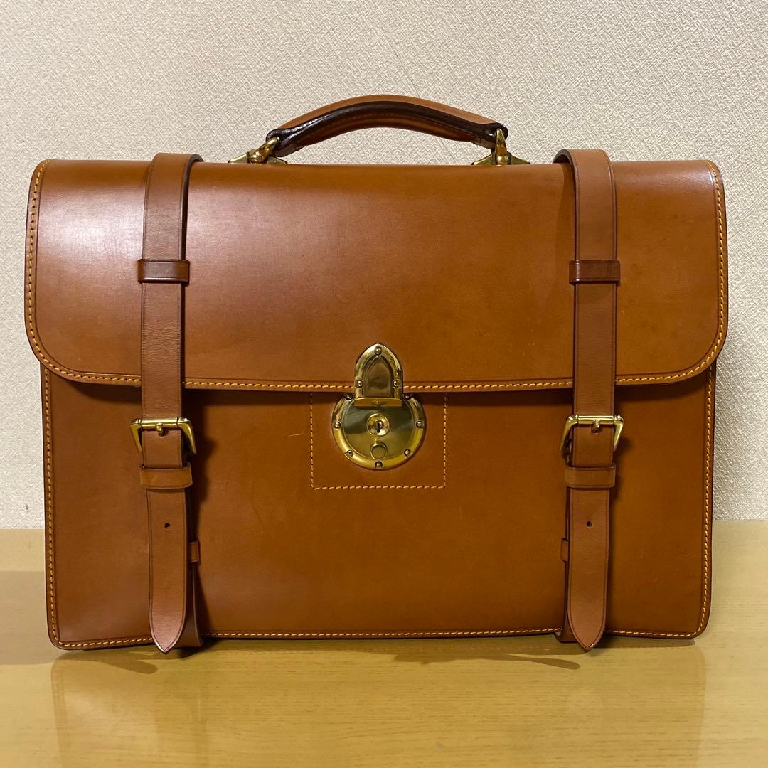 05’山陽山長 ブライドルレザー クラシック ブリーフケース