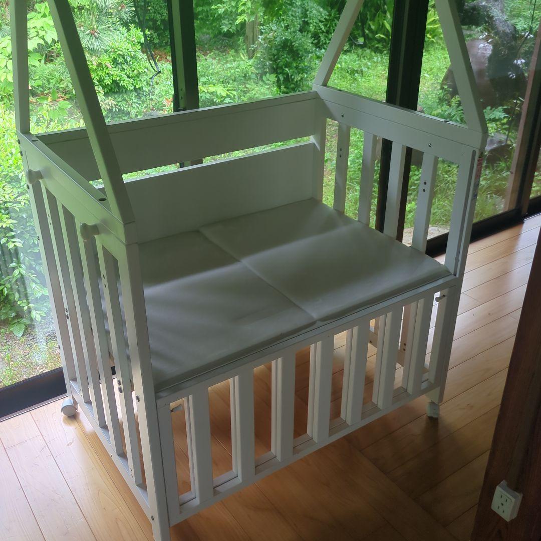 【本体のみ】ディモア　ミニベッド&デスク / ベビーベッド 日本製