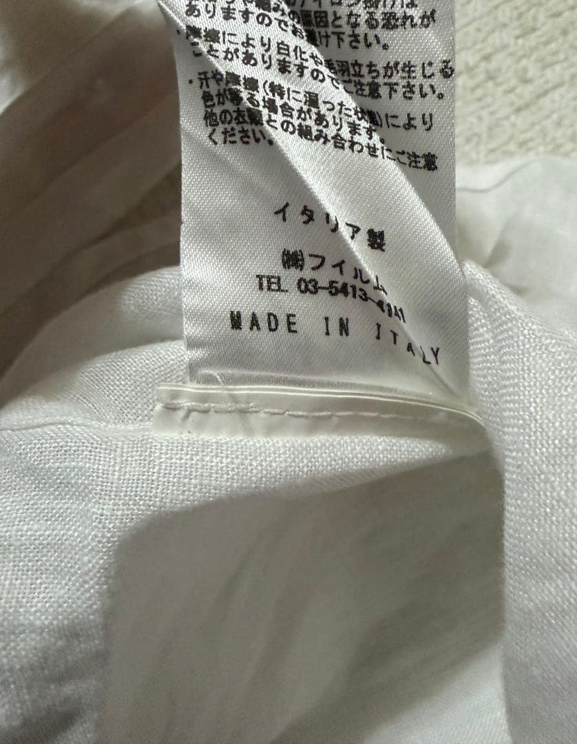 ORIAN / リネン プルオーバーシャツ M麻100% BEAMS Fイタリア