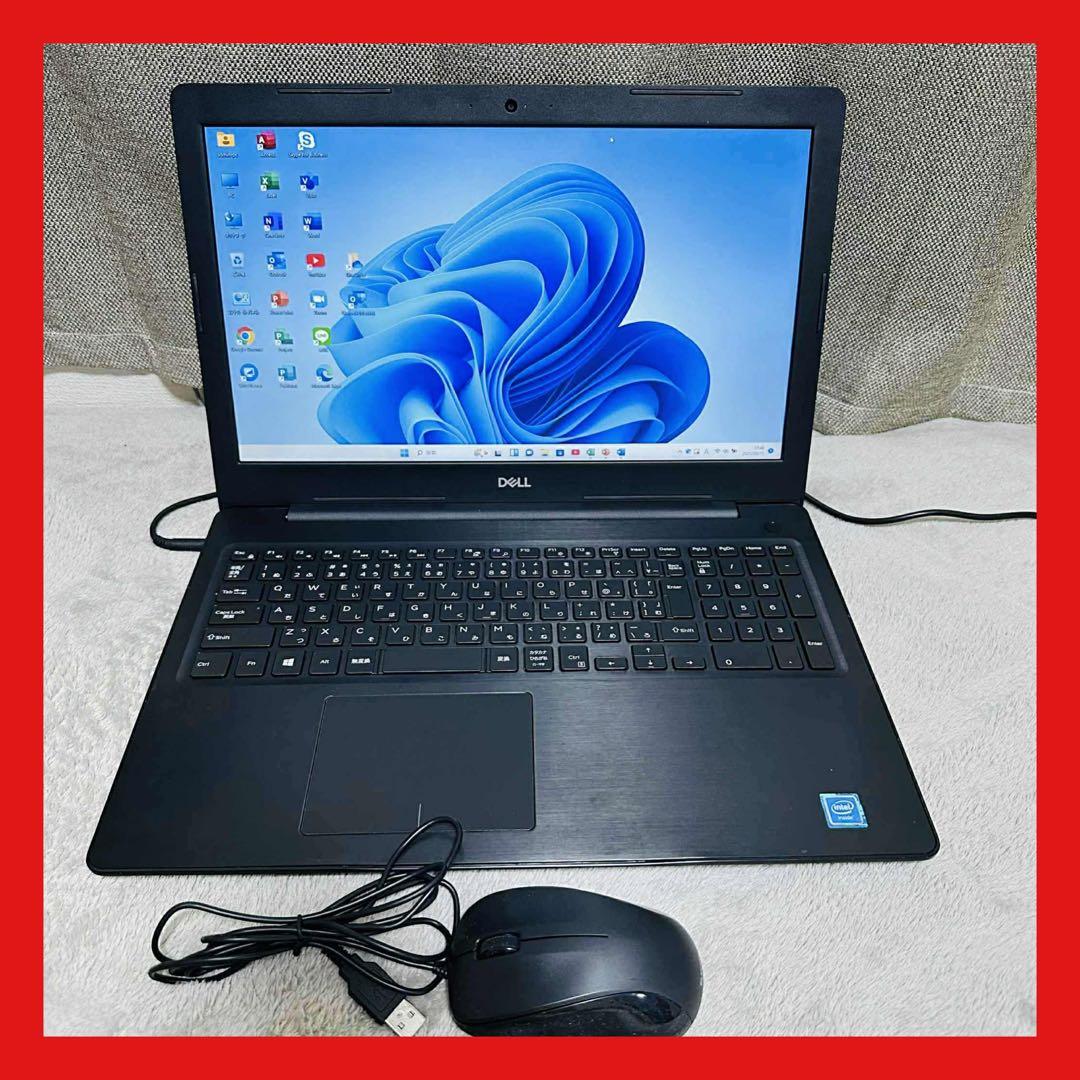 S107 DellノートパソコンSSD高速WEBカメラWindows11オフィス