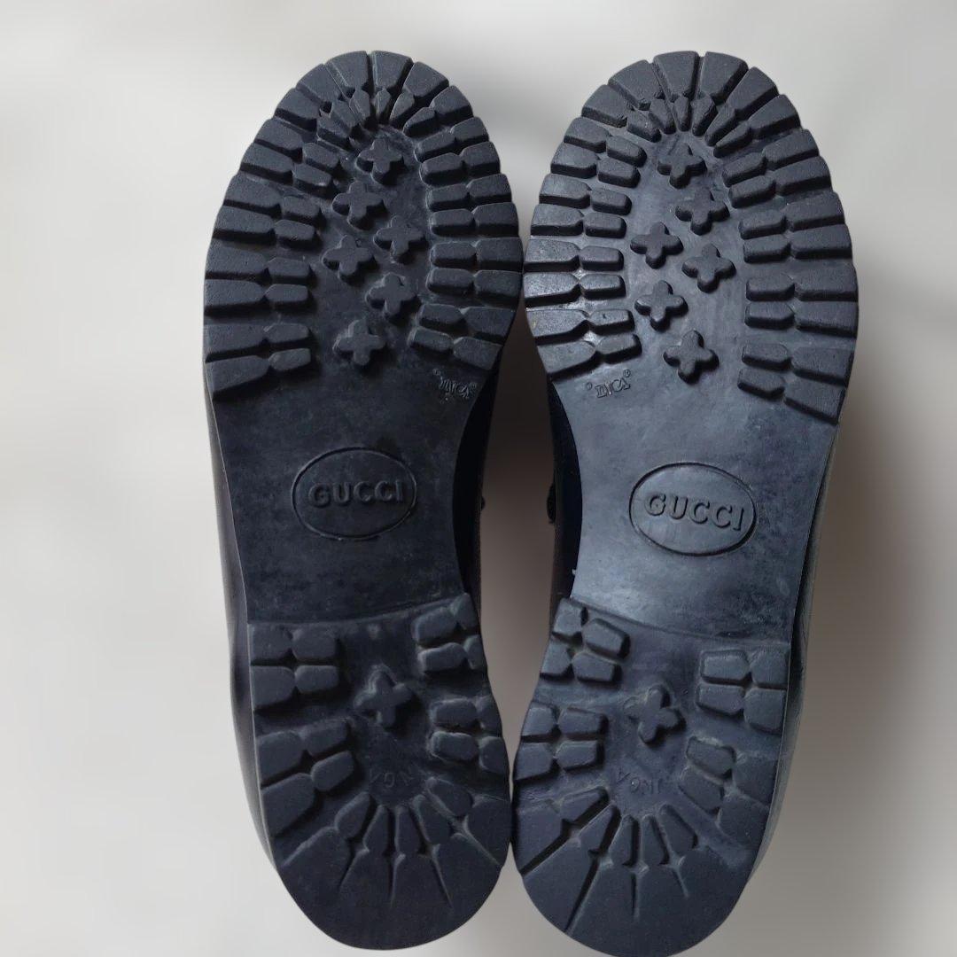 オールドグッチ Gucci ホースビットローファー 8 E 25.0cm前後