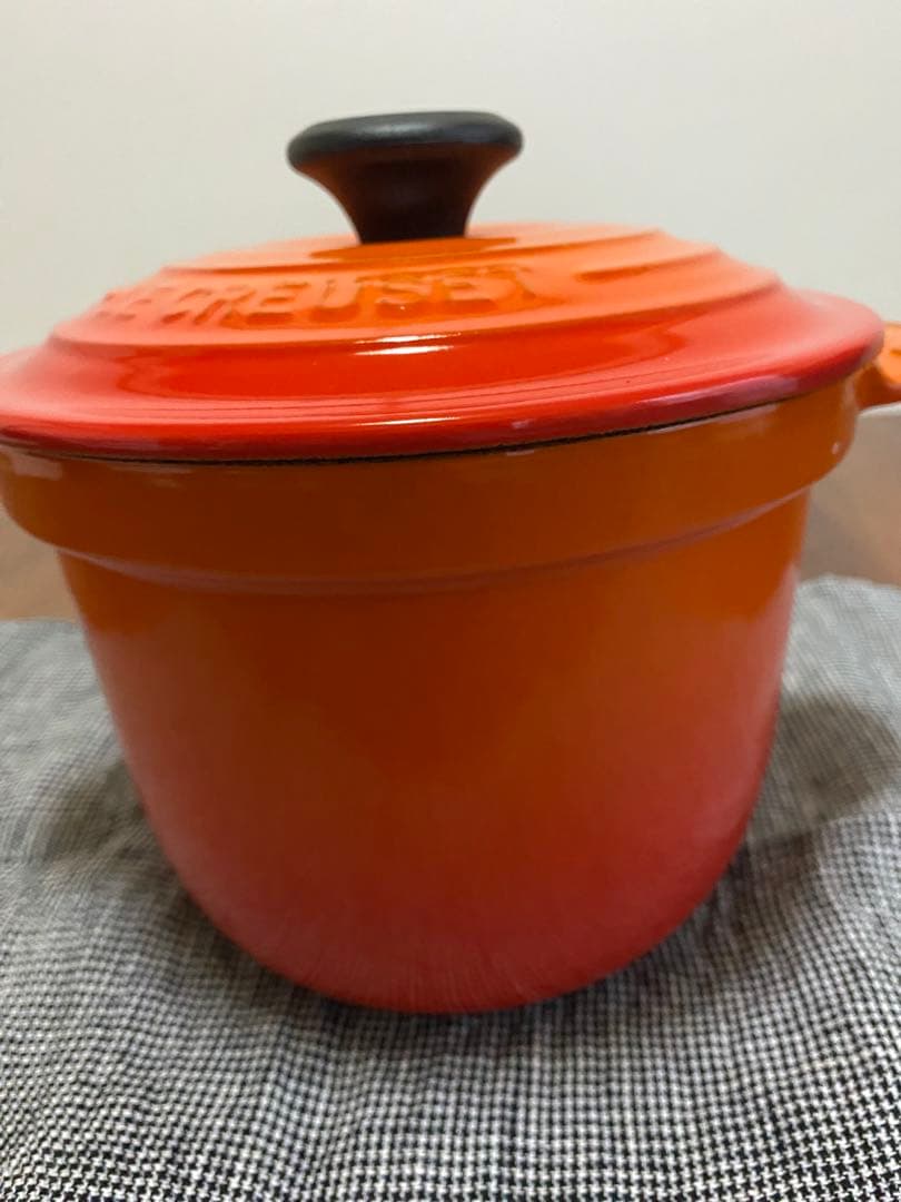 ル・クルーゼ　ココット・エブリィ18 オレンジ インナーリッド付き