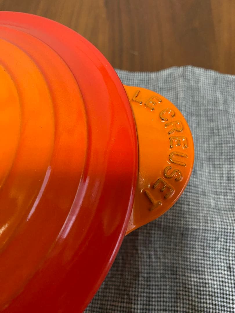 ル・クルーゼ　ココット・エブリィ18 オレンジ インナーリッド付き