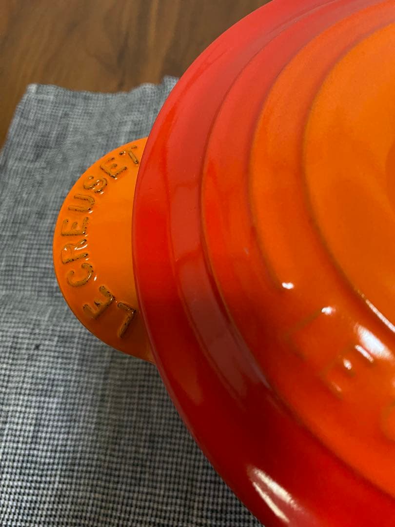 ル・クルーゼ　ココット・エブリィ18 オレンジ インナーリッド付き