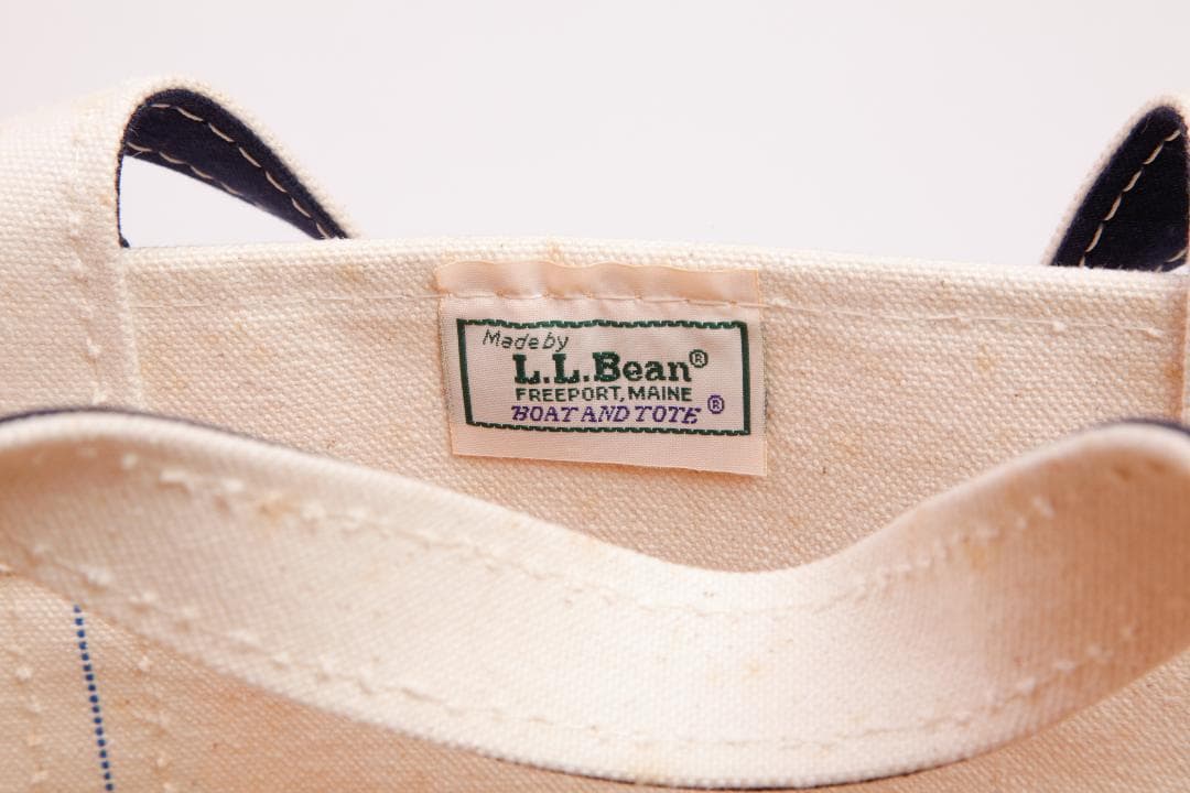 L.L.BEANトートバッグ ネイビートリム