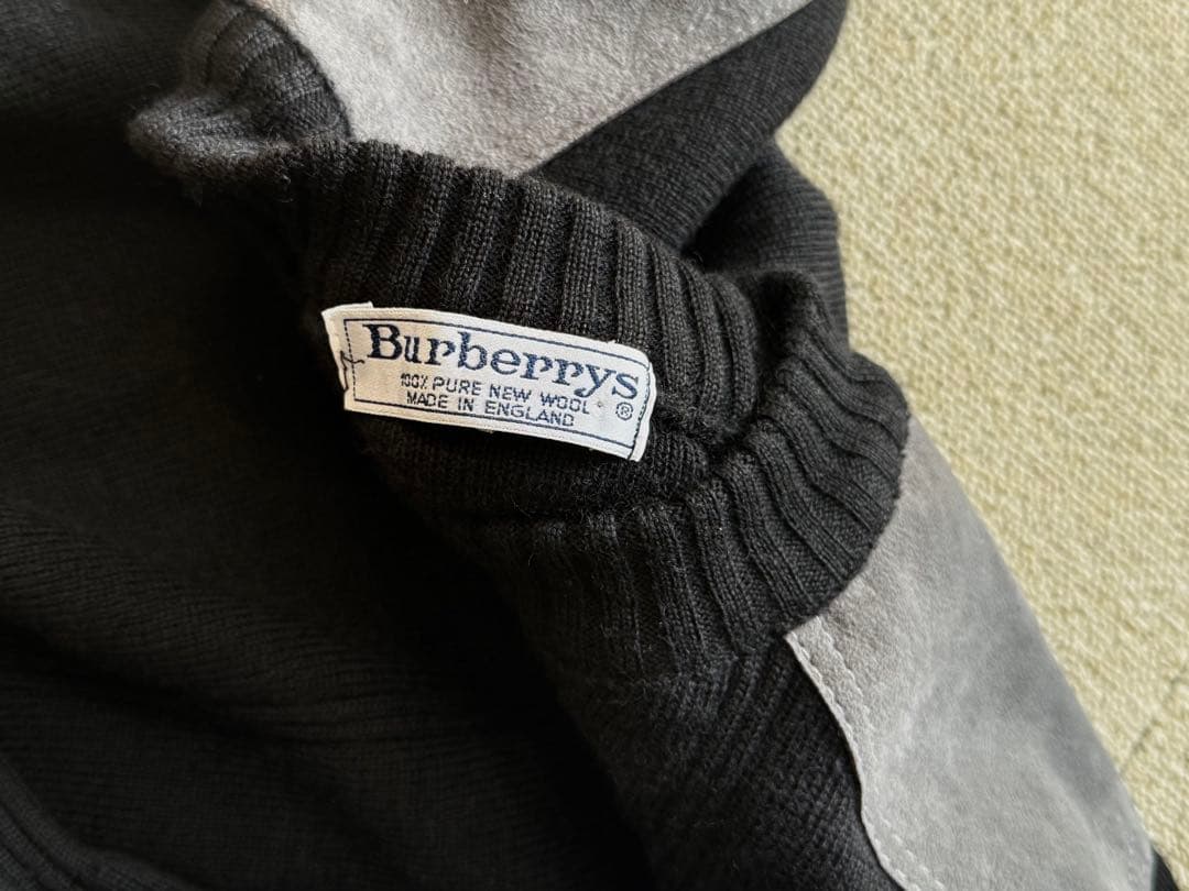 Burberry バーバリー　美品ブラック クルーネックセーター
