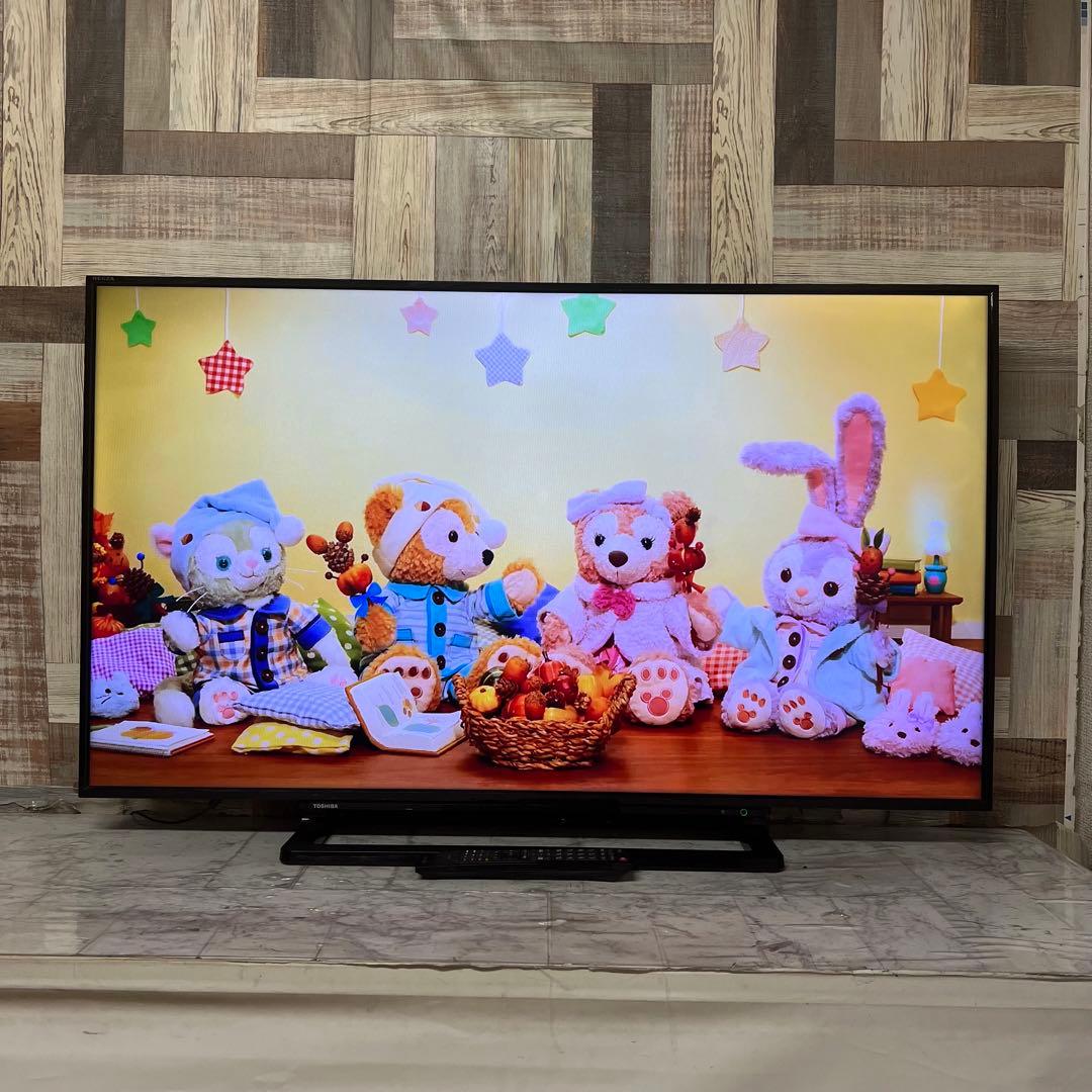 即日受渡❣️全国送料込東芝50型液晶テレビ外付けHDD録画対応　HDMI×2端子