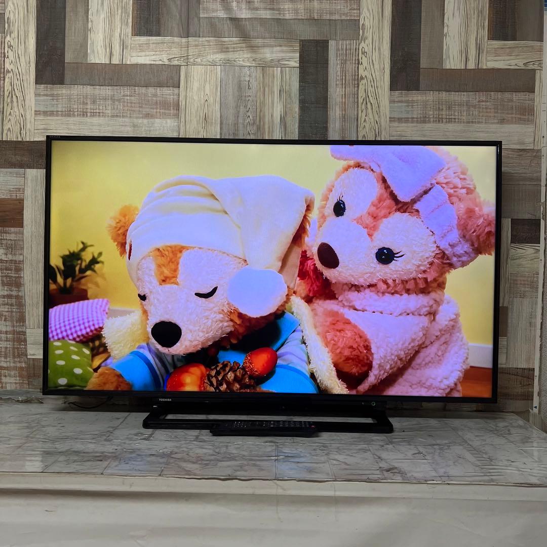 即日受渡❣️全国送料込東芝50型液晶テレビ外付けHDD録画対応　HDMI×2端子
