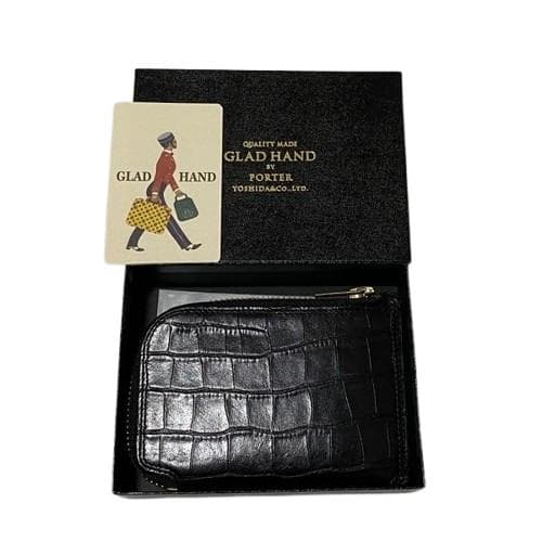 レア廃盤 GLADHAND × PORTER レザーケース クロコ柄 箱付