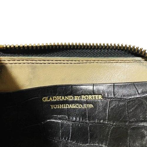 レア廃盤 GLADHAND × PORTER レザーケース クロコ柄 箱付