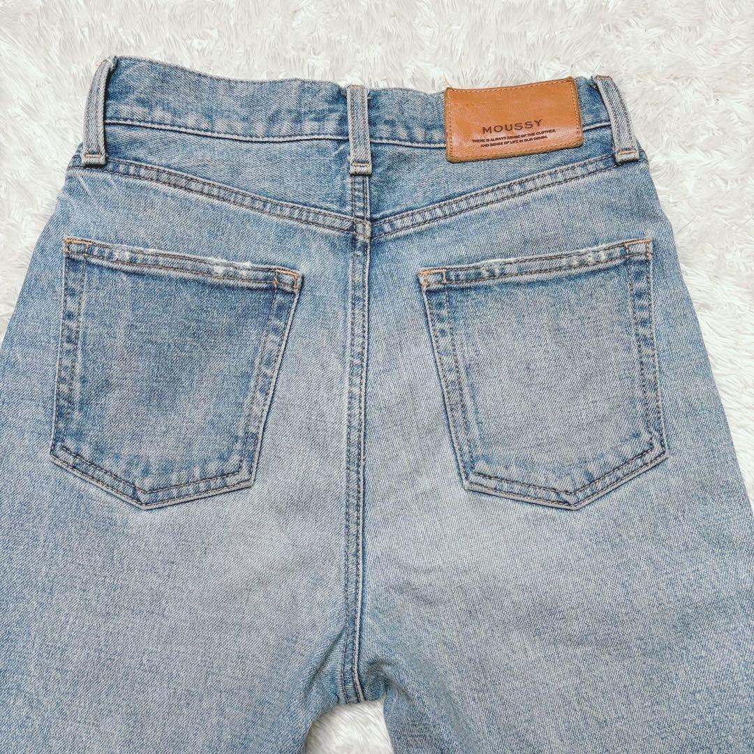 美品　MOUSSY MVS デニム フレアデニム ブーツカット 赤耳　ストレッチ