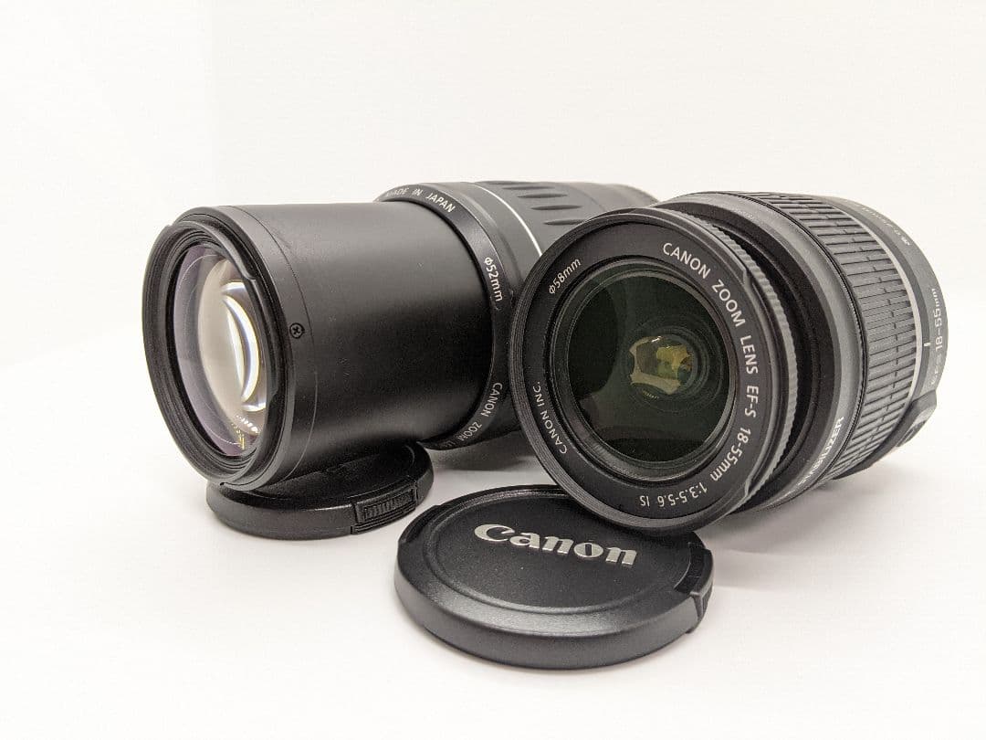 フィルムカメラ Canon EF-S18-55mm IS & EF 55-250mm USM