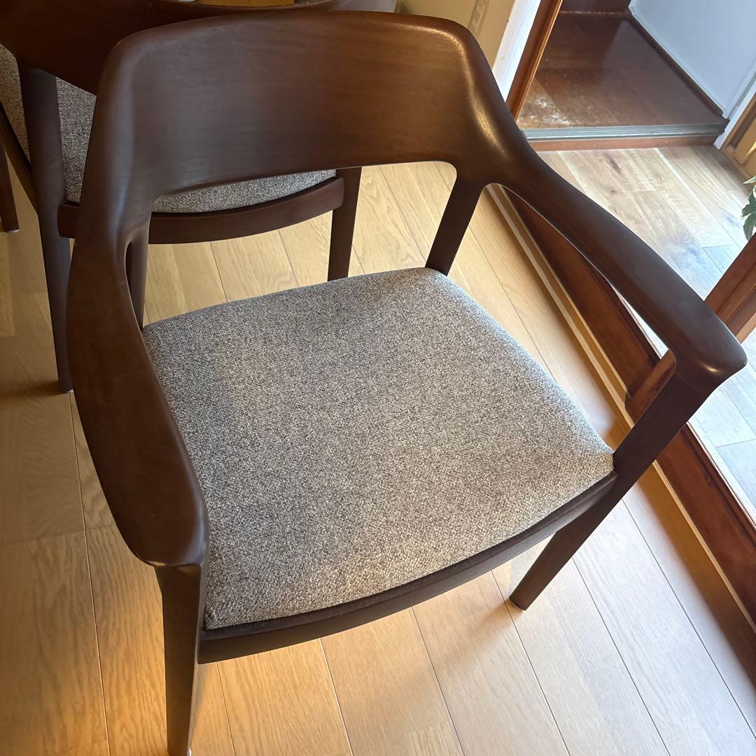 カンディハウス　WING LUX LD アームチェアー　脚折れ