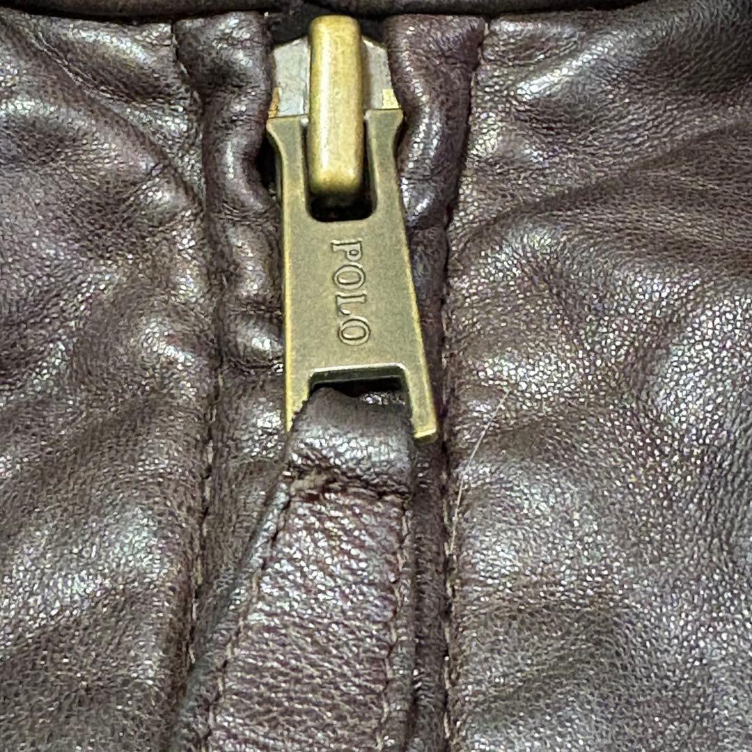 ね*様 Polo Ralph Lauren レザージャケット ラルフローレン　ブ