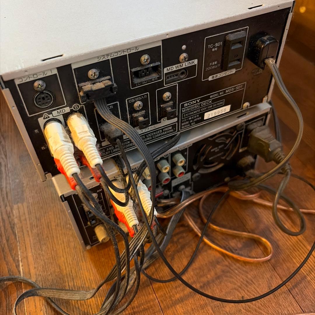 SONY MDS-SD1 コンポとインシュレーター　AT6098