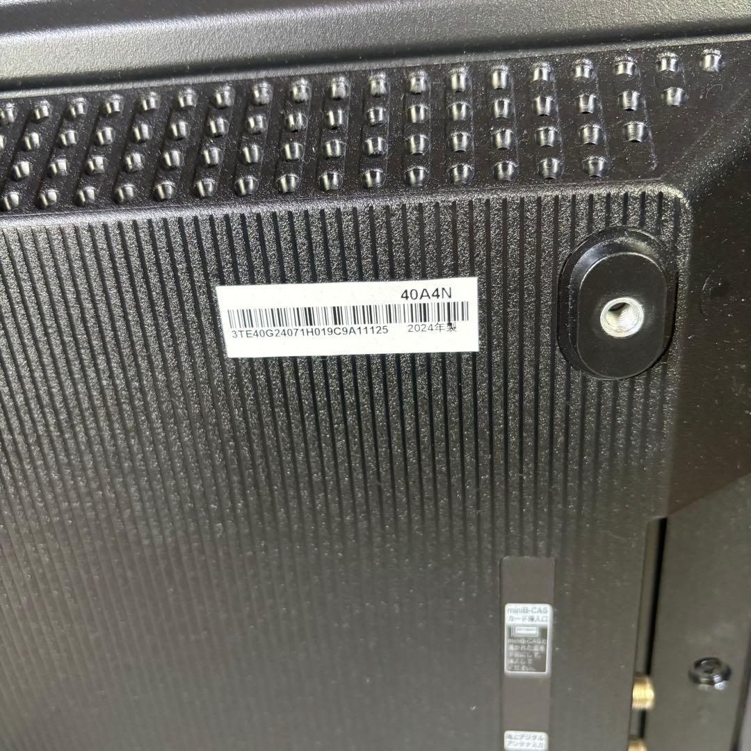 ハイセンス　40A4N 液晶テレビ　2024年製　40型