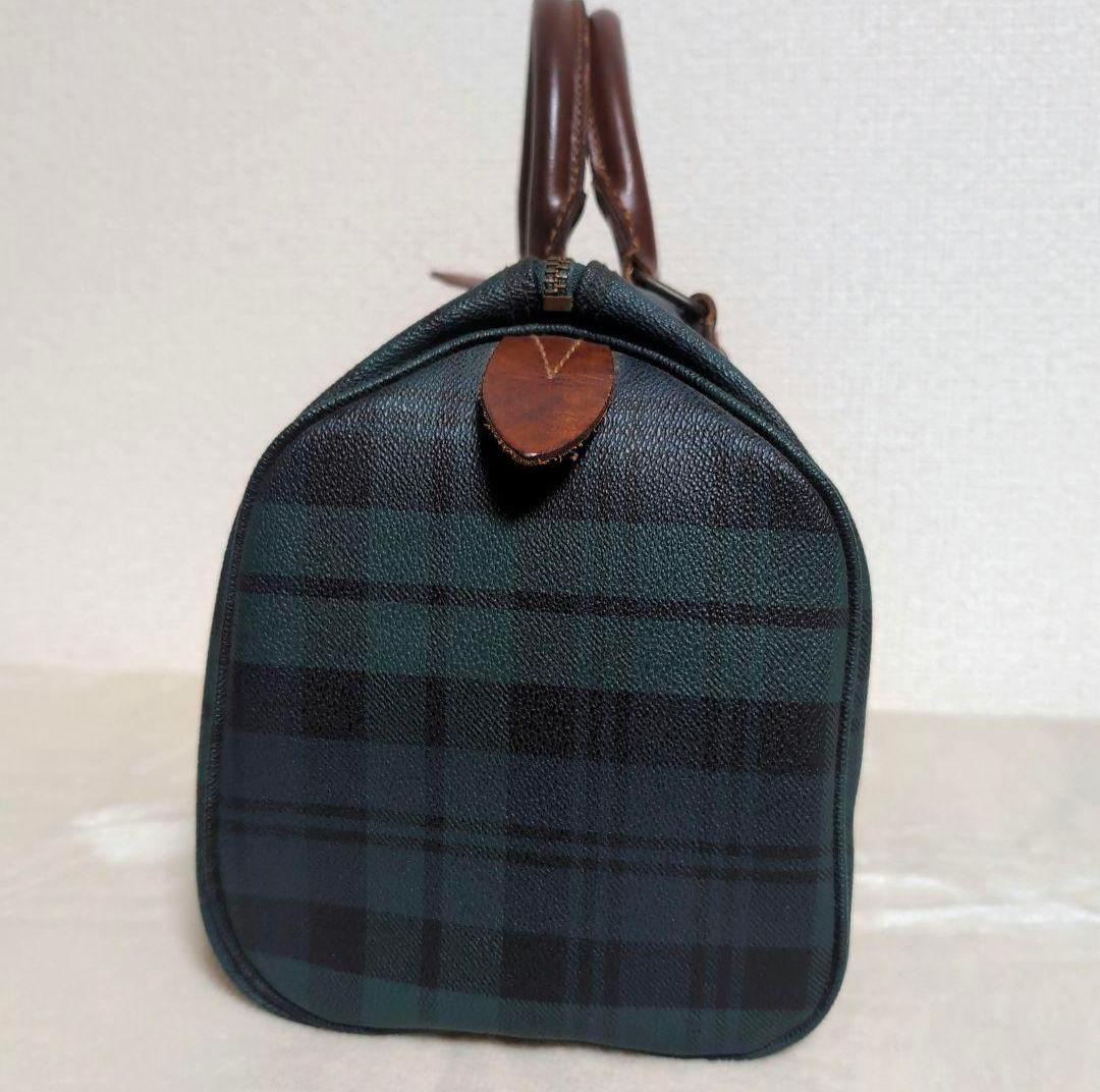 dj21 Ralph Lauren ミニボストンバッグ 緑 チェック柄