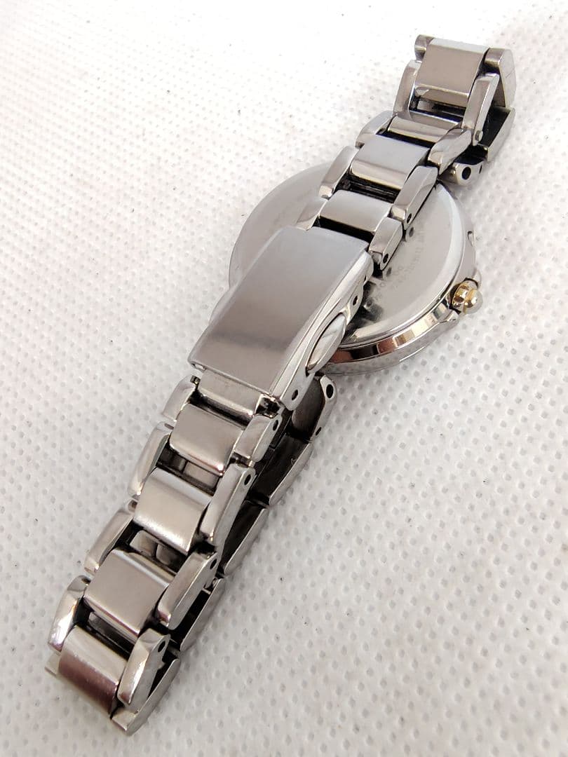 【電波ソーラー、美品、電池新品】シチズン　クロスシー　ハッピーフライト　白蝶貝