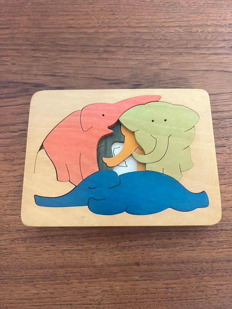 ジョージラックパズル　希少なアンティーク品 動物テーマ 木製パズル7セット