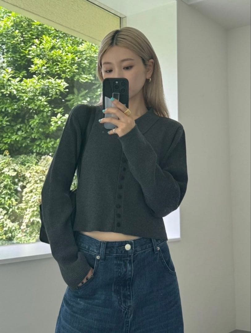 RIM.ARK ミドルストレートブルーデニム38