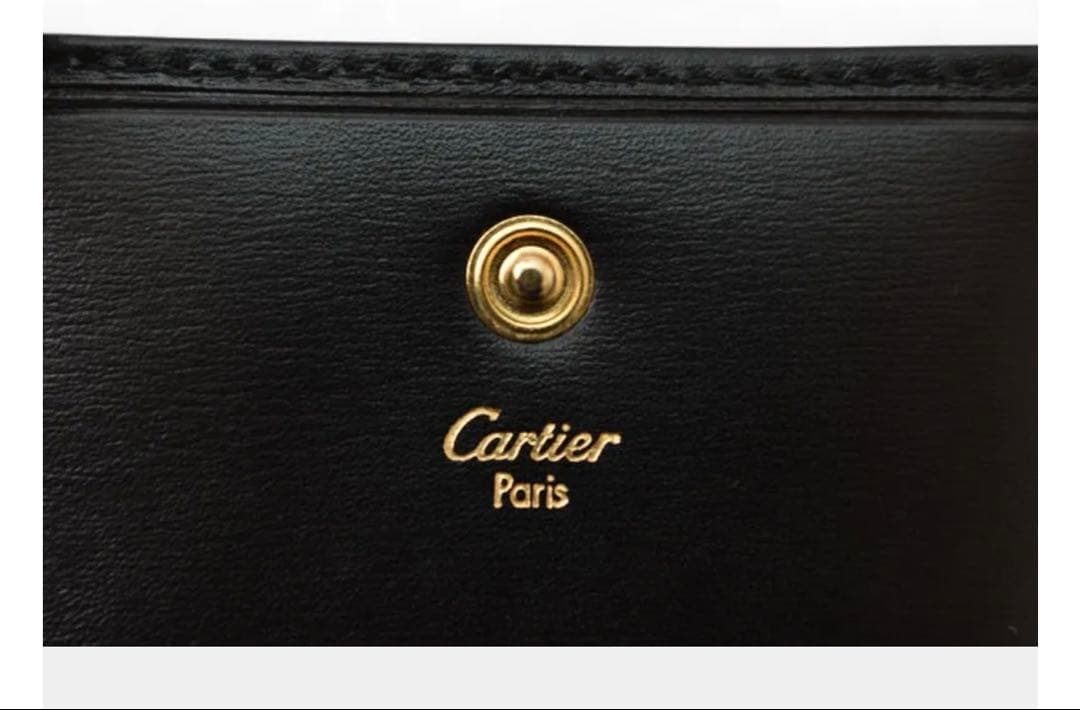 カルティエケースCartierパシャブラック本革未使用