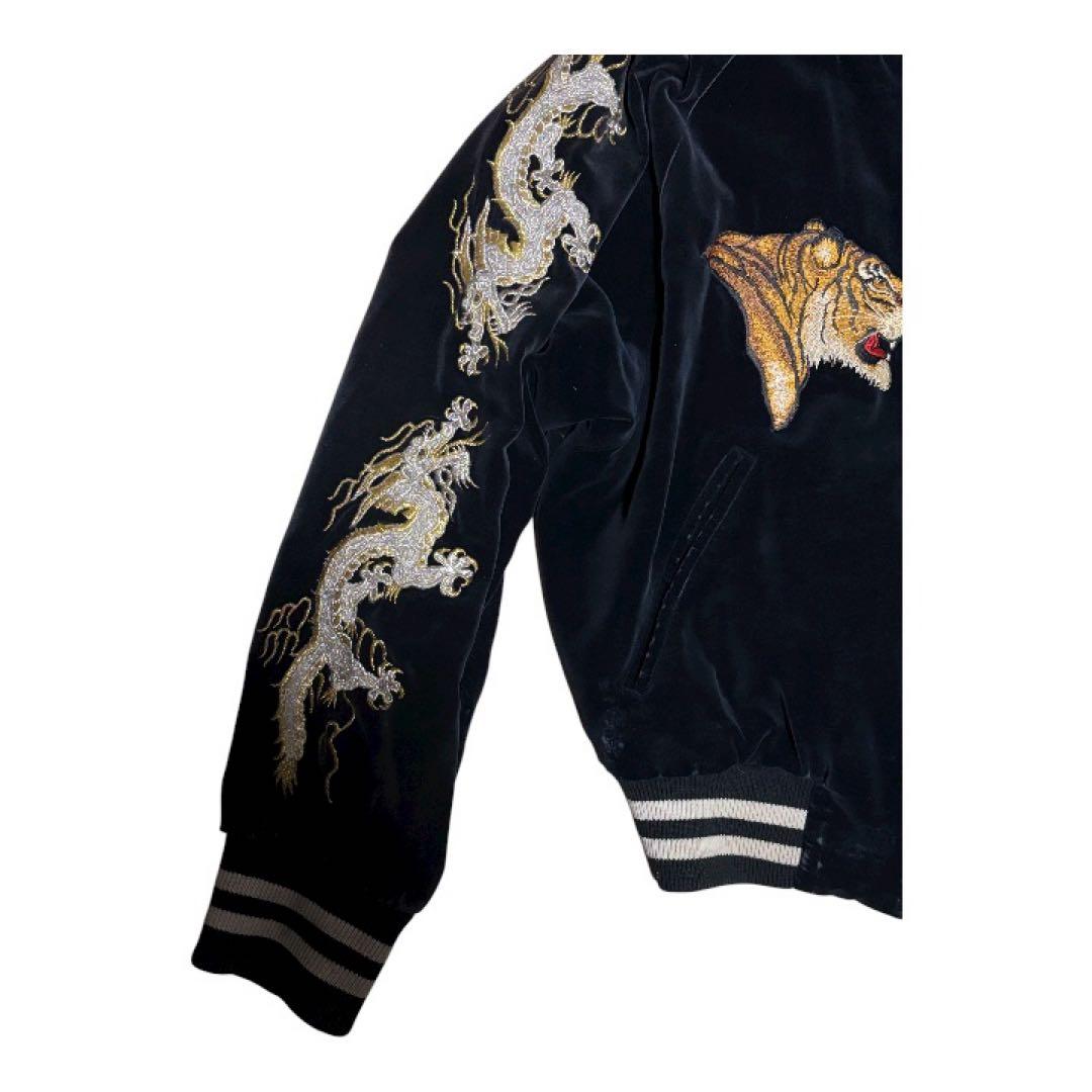 London fb スカジャン　タイガー　虎　ドラゴン　龍　刺繍　横須賀