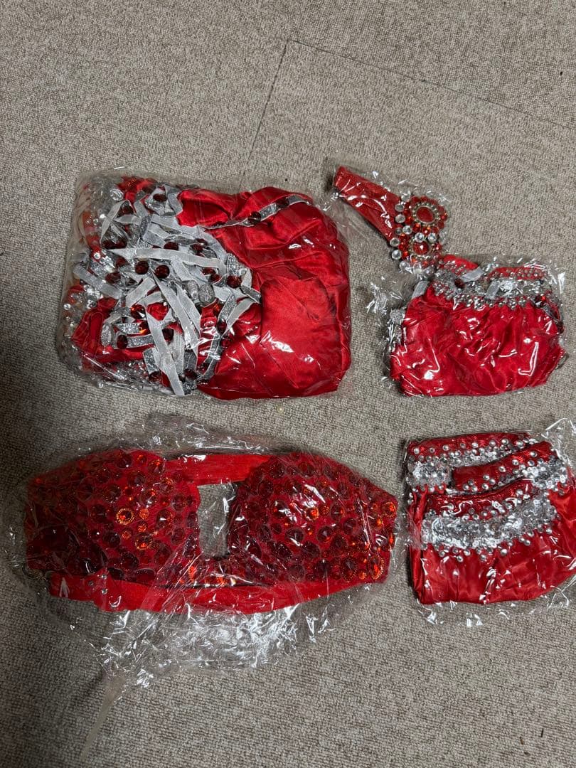 レッドベリーダンスセットアップ