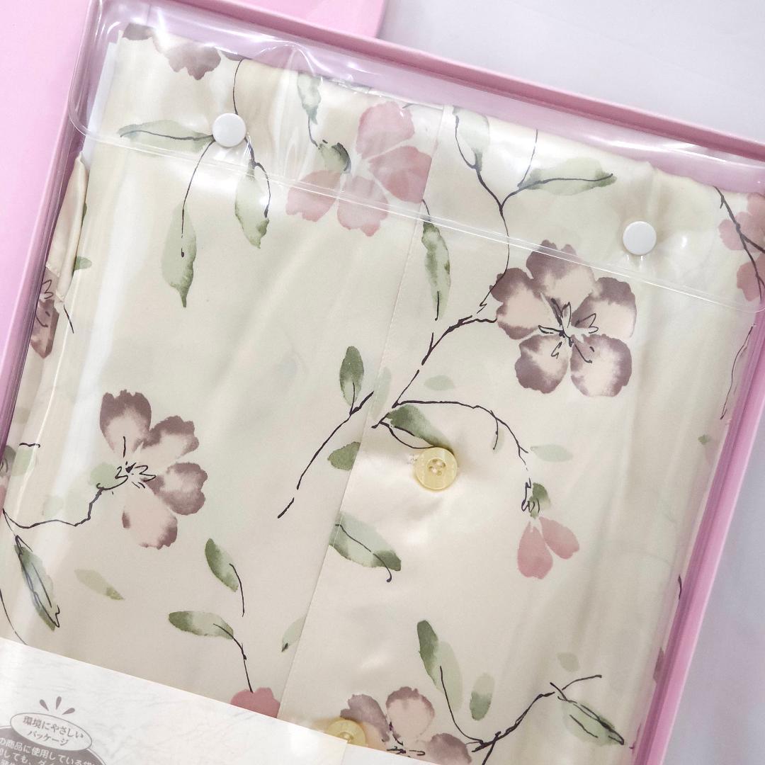 新品 Paris シルク 絹100% パジャマ 長袖 長ズボン ナイガイ L