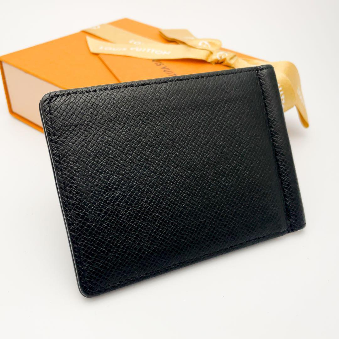 現行★RFID★ルイヴィトン ポルトフォイユ パンス タイガ マネークリップ 黒