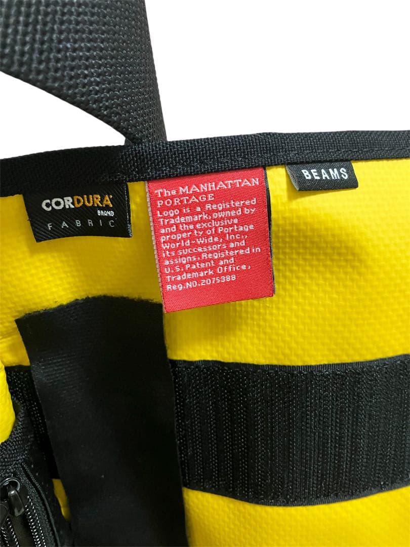Manhattan Portage×BEAMS 別注 メッセンジャー 黒×黄