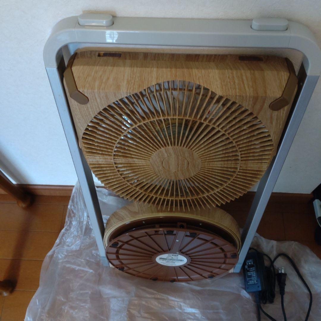 木目調DC扇風機　折り畳み　ドウシシャ
