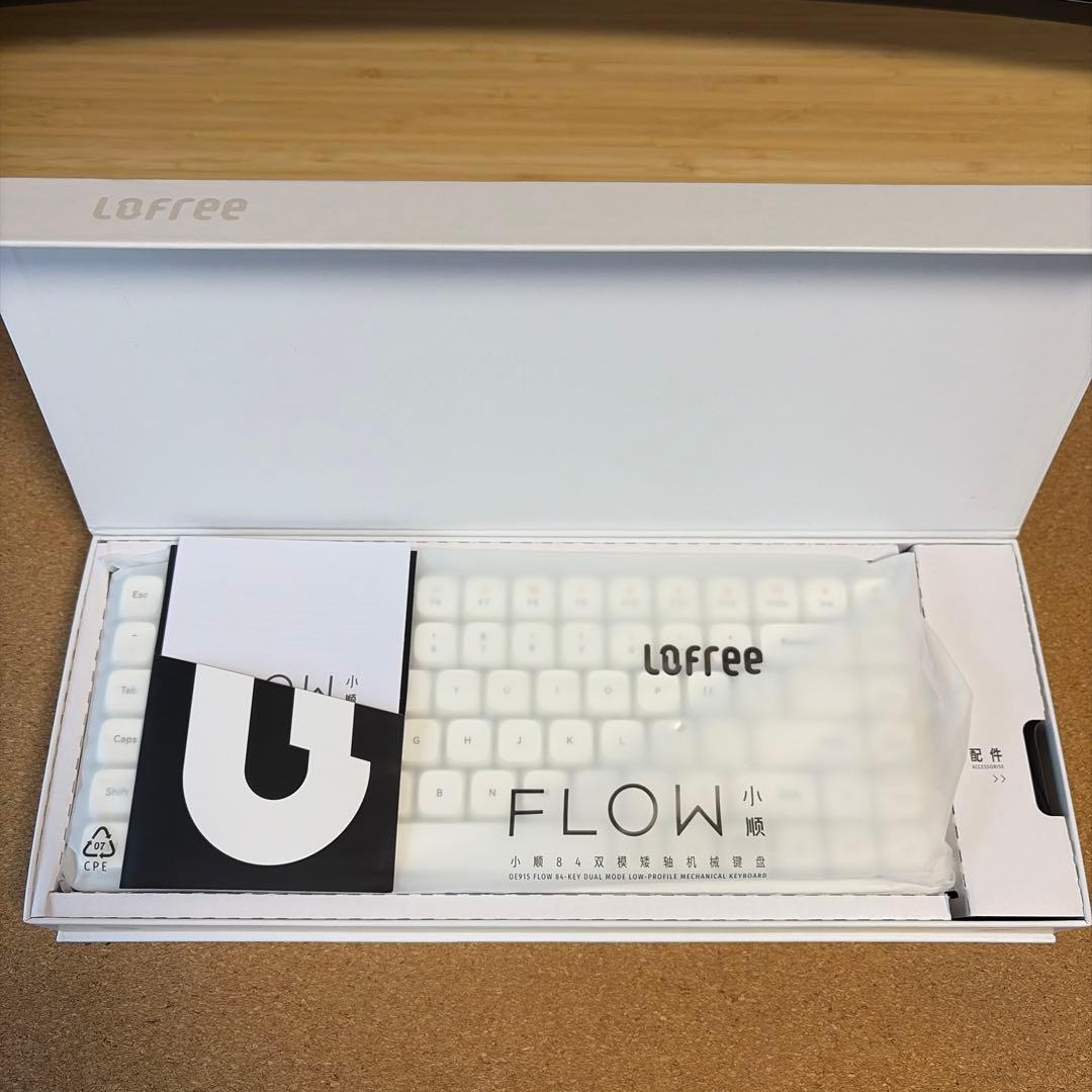 【美品】Lofree FLOW84 メカニカルキーボード 英語配列 ホワイト