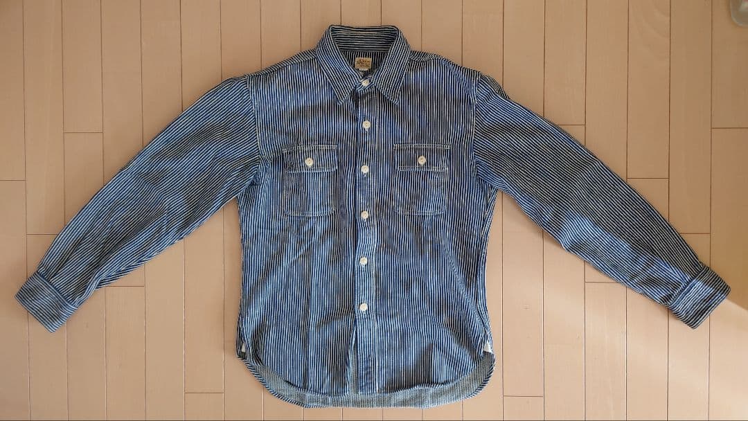 DELUXEWARE　ヒッコリーヘビーネルシャツ