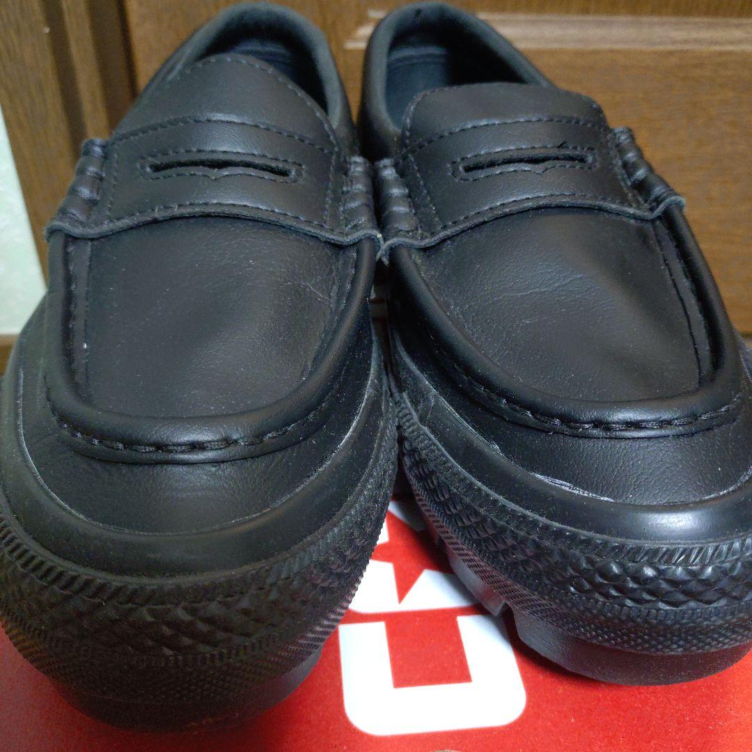 セ*ト様 新品試着のみ！CONVERSE ブラックレザー ローファー