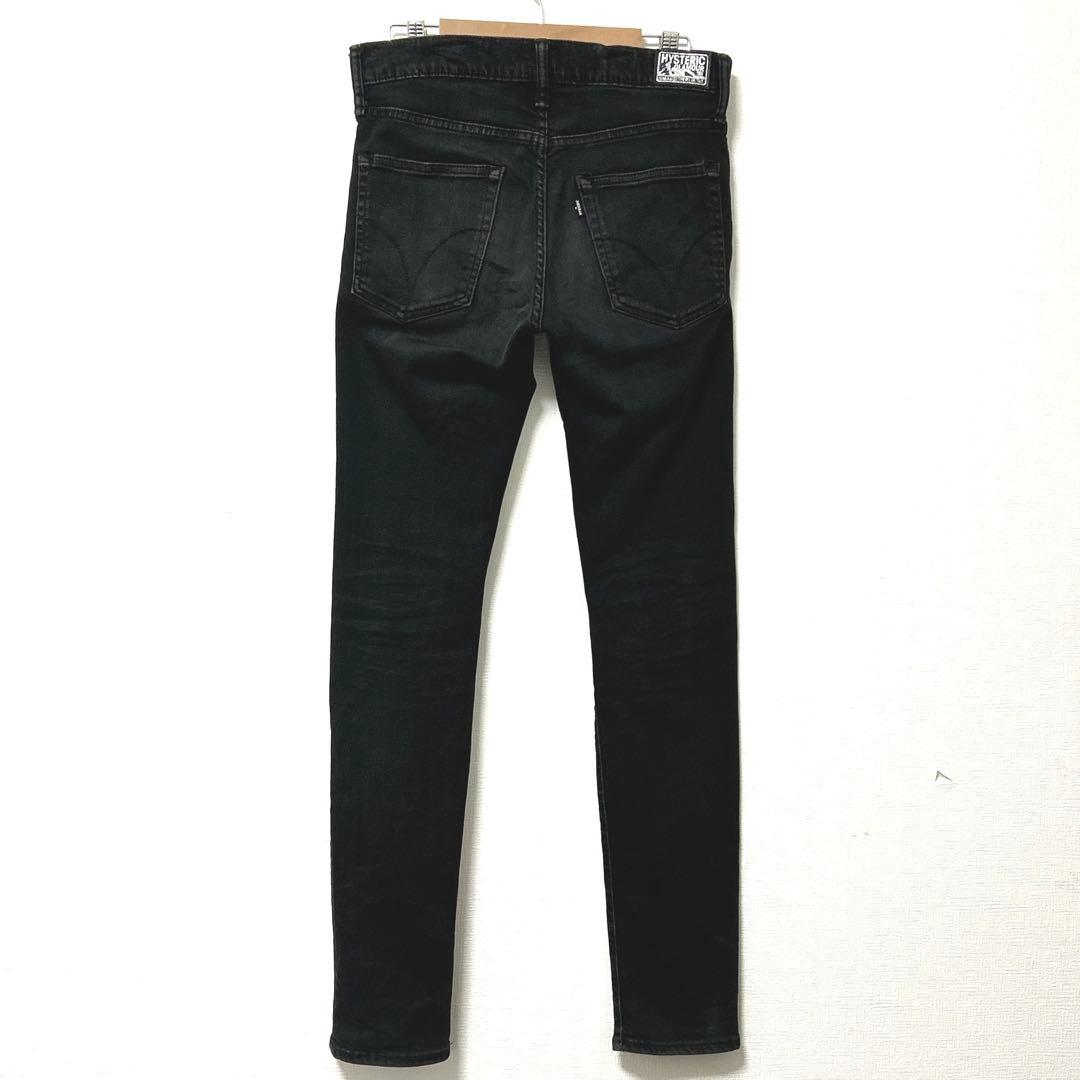 HYSTERIC GLAMOUR　リメイクスリムパンツ　ストレッチダメージデニム