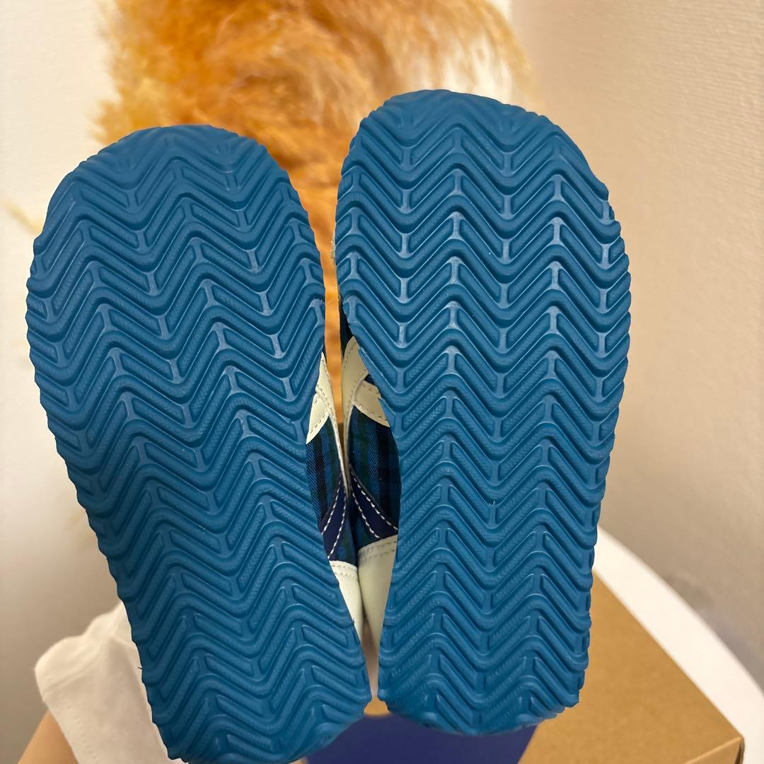 Tomoファミリアasics ネイビー/ホワイト スニーカー ベルクロ