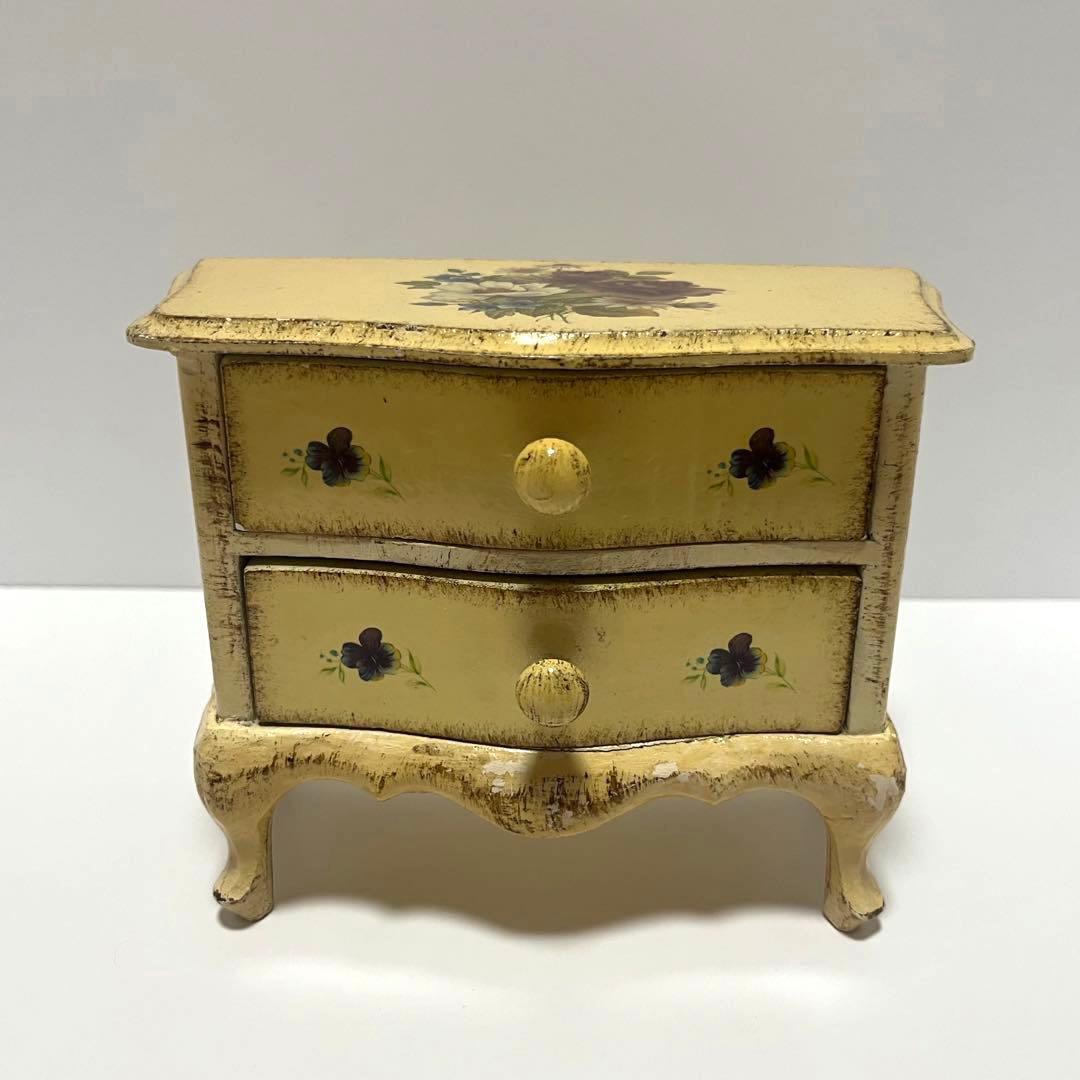 フェリーチェ ロココ調 アンティークミニイタリア製チェスト 1970年