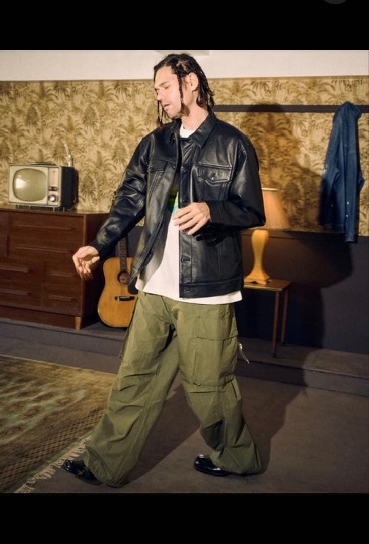 ADAM PATEKラムレザートラッカージャケット