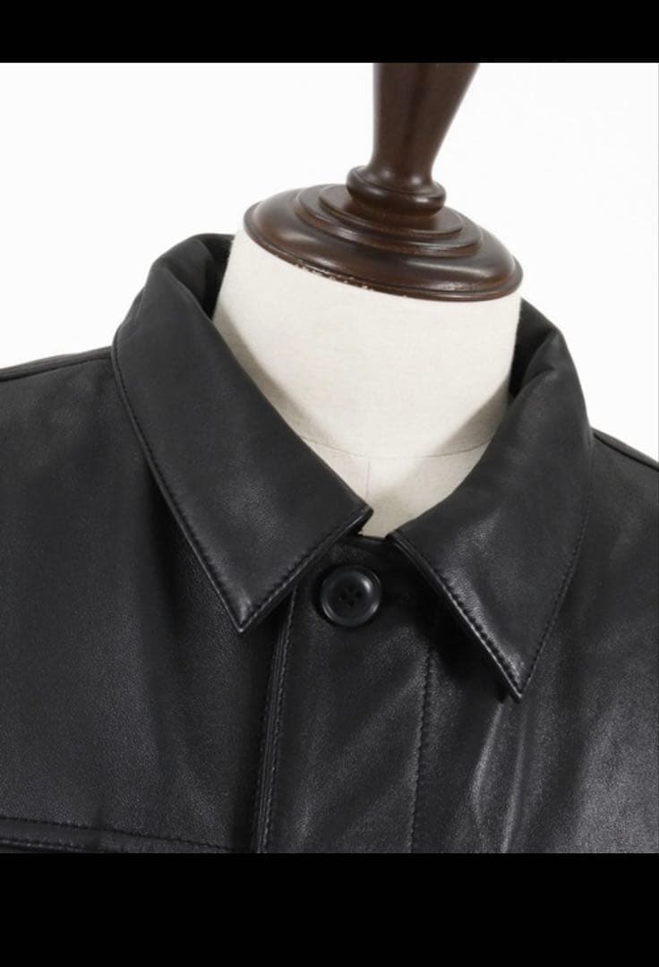 ADAM PATEKラムレザートラッカージャケット